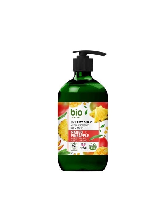 Bio Naturell Bio Naturell Sapone liquido per le mani al mango e ananas 437ml