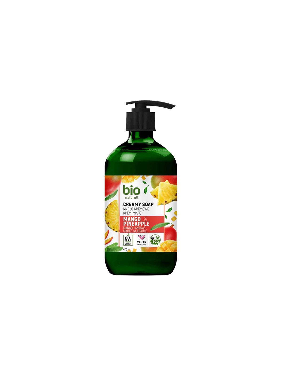 Bio Naturell Bio Naturell Sapone liquido per le mani al mango e ananas 437ml