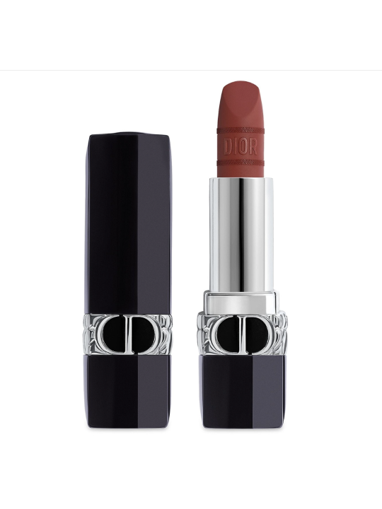 Rossetto cremoso opaco Christian Dior Rouge Satin Matte colore bordeaux tenue 35 g