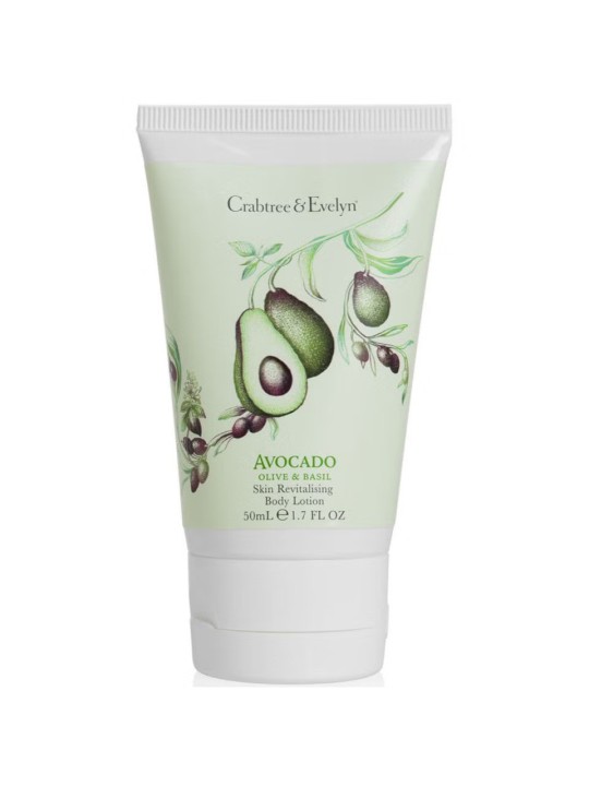 Lozione corpo rivitalizzante all'avocado oliva e basilico di Crabtree & Evelyn 50ml