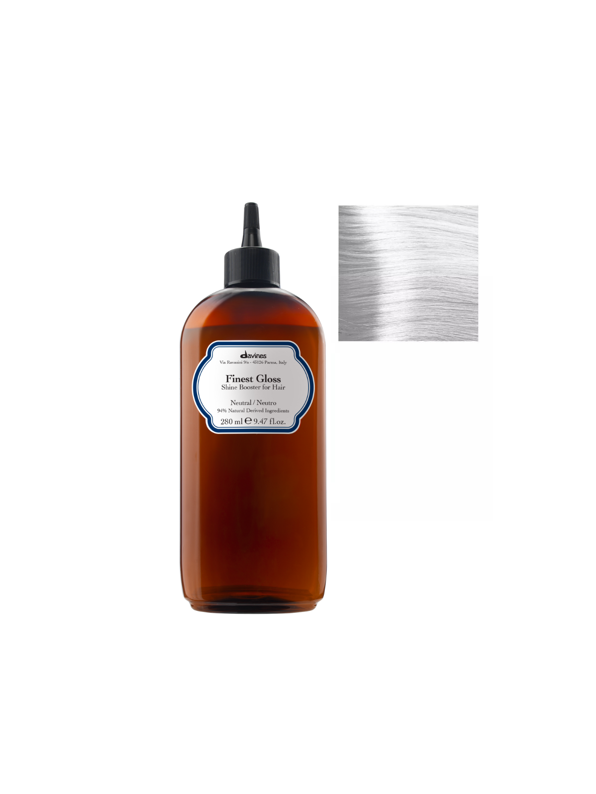 Davines Finest Gloss Colorante per Capelli con Ingredienti Naturali Pigmento Neutro 280ml