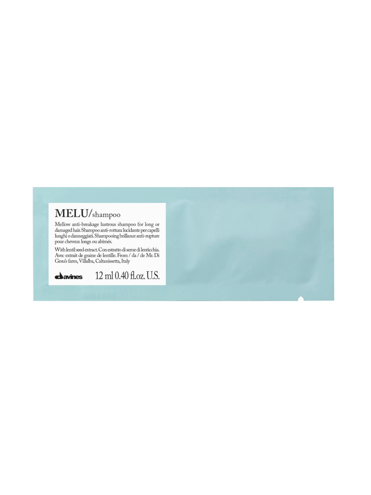 Set di shampoo anti-rottura Davines Melu 12 pezzi da 12ml