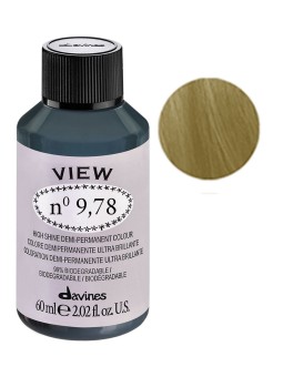 Tintura per capelli semipermanente Davines View 9.78 Gloss 60ml