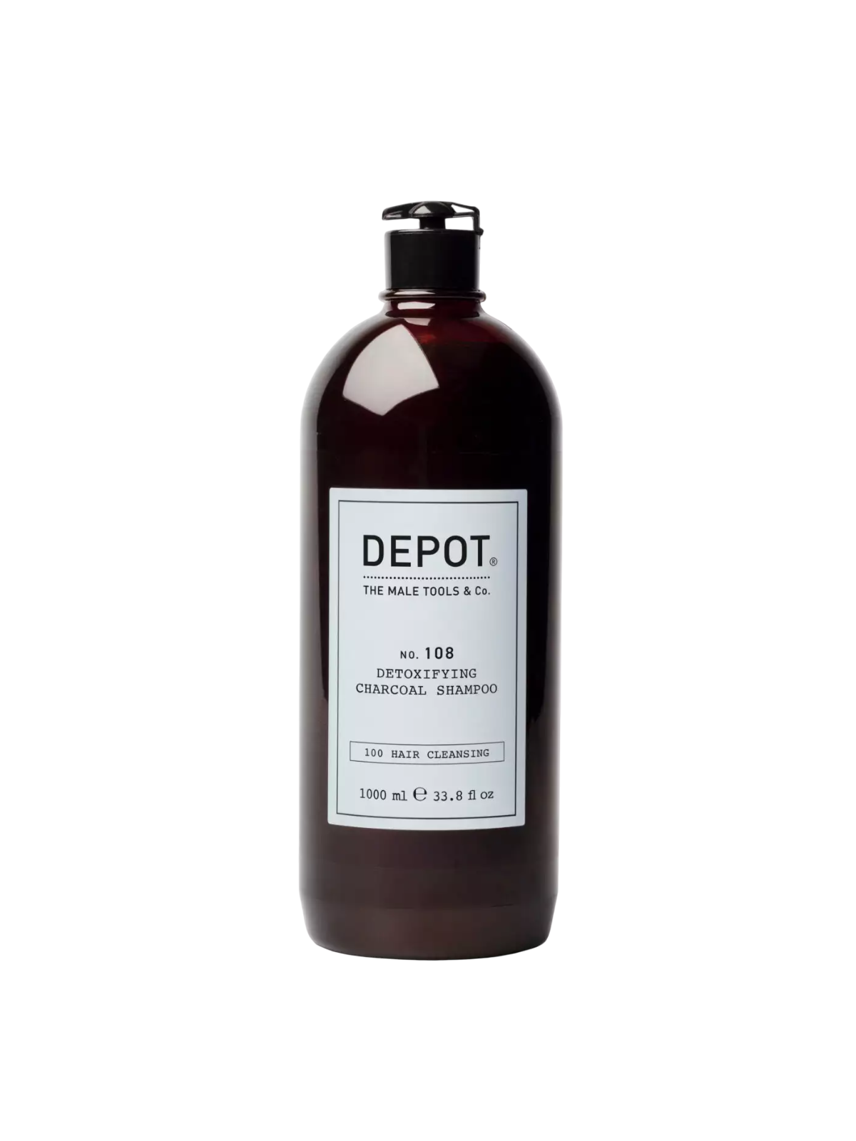Depot 100 Shampoo Detergente per Capelli n. 108 al Carbone Detossinante 1000ml