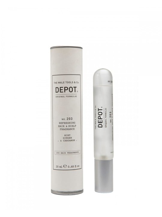 Depot 200 Trattamenti per Capelli N. 203 Spray Profumato per Capelli Uomo Menta Zenzero e Cardamomo 20ml