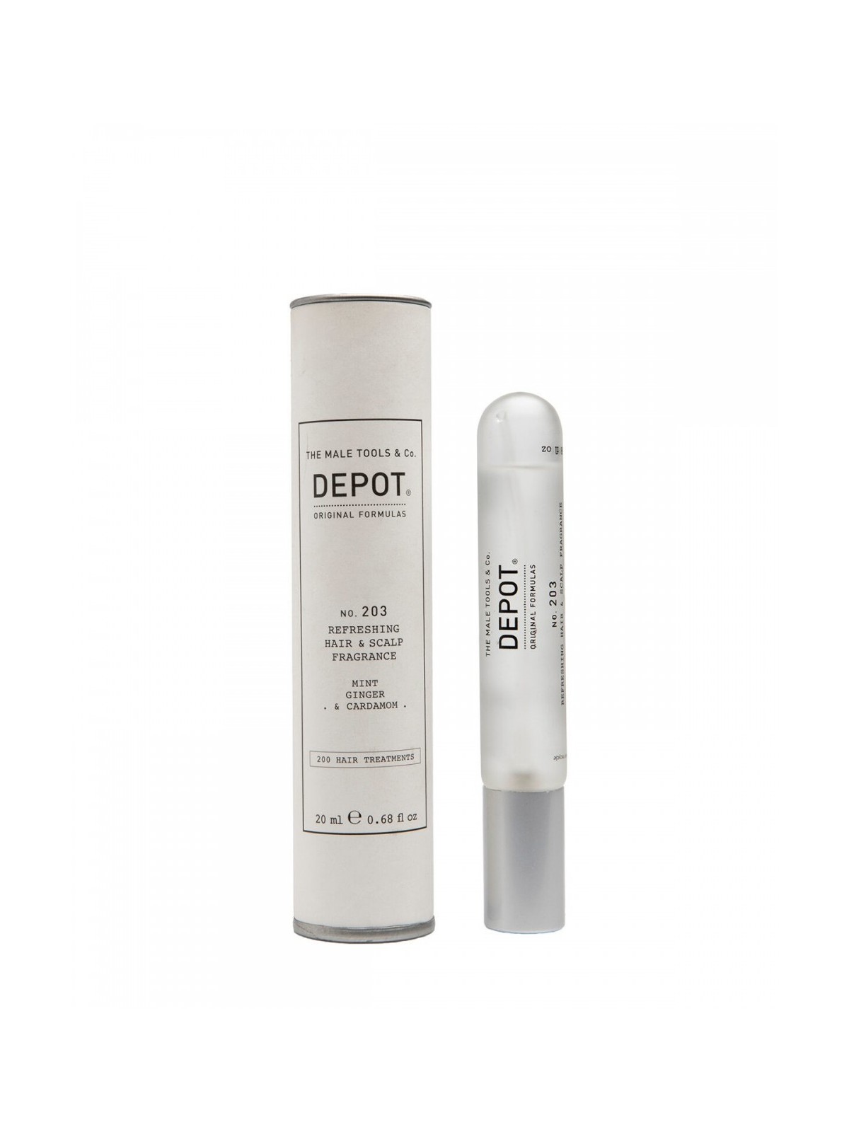 Depot 200 Trattamenti per Capelli N. 203 Spray Profumato per Capelli Uomo Menta Zenzero e Cardamomo 20ml