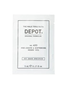 Depot 400 Shave Specifics n. 403 Olio pre-barba ammorbidente all'olio di mandorla dolce 5ml
