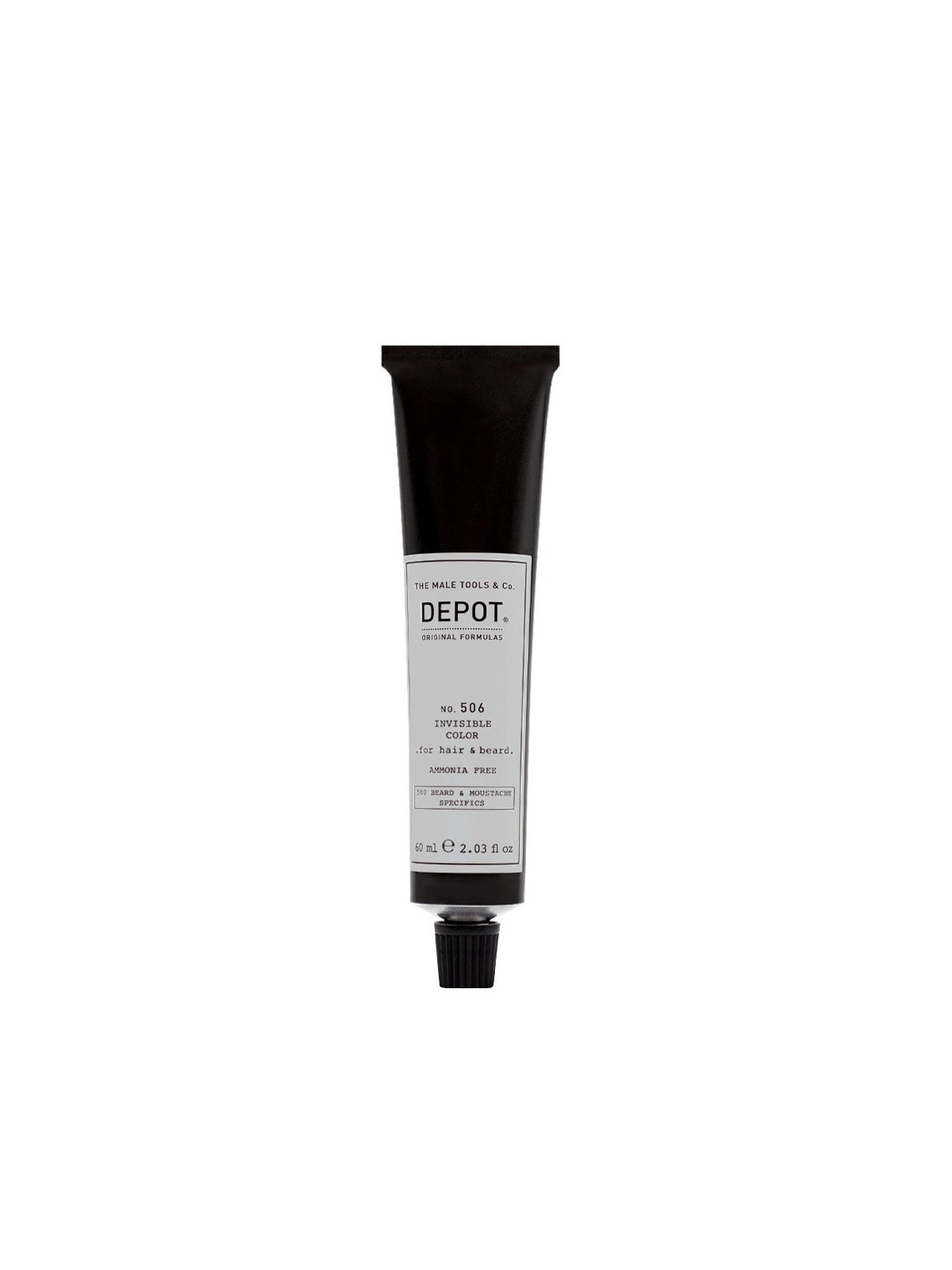 Depot 500 Specifici per barba e baffi N. 506 Tintura semipermanente invisibile per capelli Steel 60ml