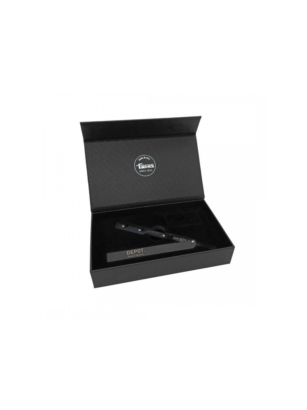 Depot DEPOT Rasoio da barba 738 Nero 1 Lama