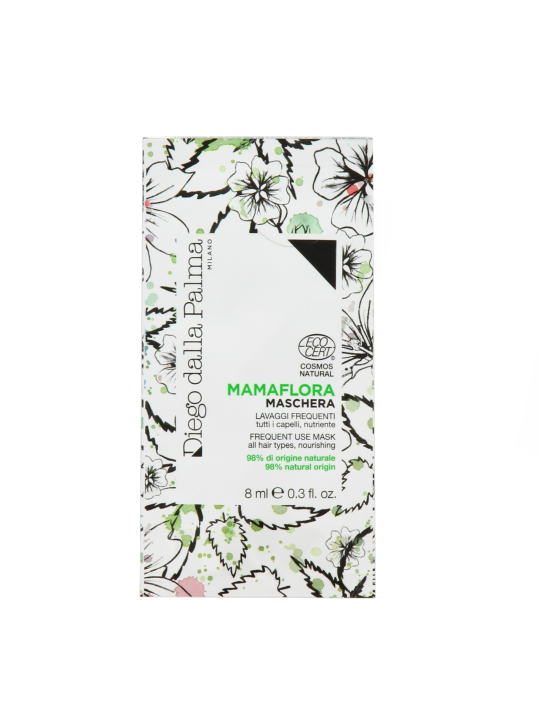 Set Diego Dalla Palma Mama Flora Maschera Crema Trattamento Capelli Senza Silicone per Nutrizione 15 pezzi 8ml