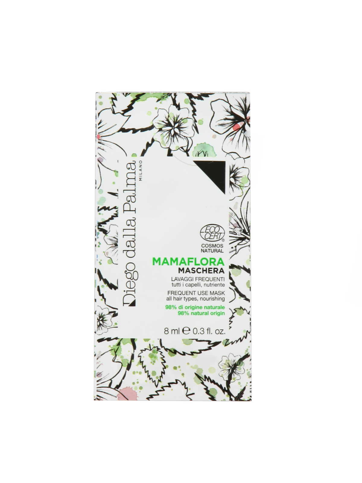 Set Diego Dalla Palma Mama Flora Maschera Crema Trattamento Capelli Senza Silicone per Nutrizione 15 pezzi 8ml