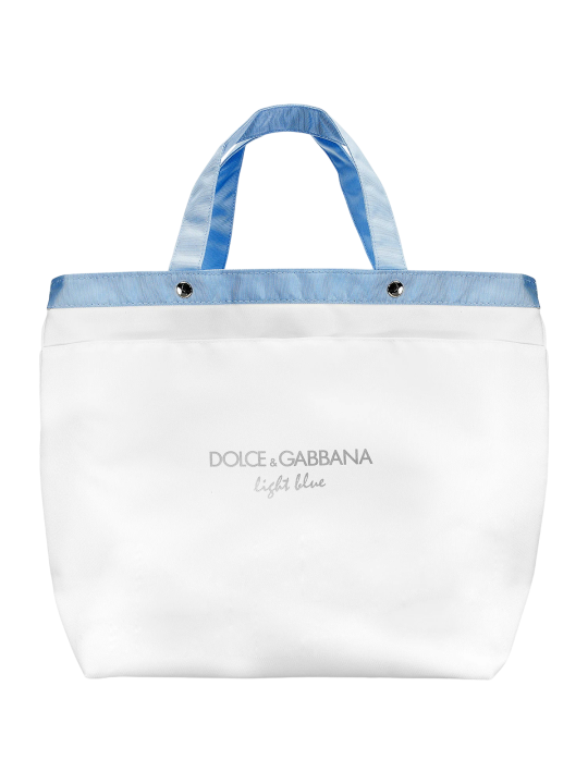 Dolce & Gabbana Borsa tote in tessuto di poliestere azzurro chiaro Donna bianca e blu GWP