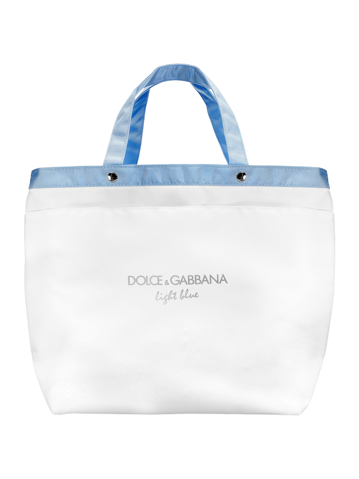 Dolce & Gabbana Borsa tote in tessuto di poliestere azzurro chiaro Donna bianca e blu GWP