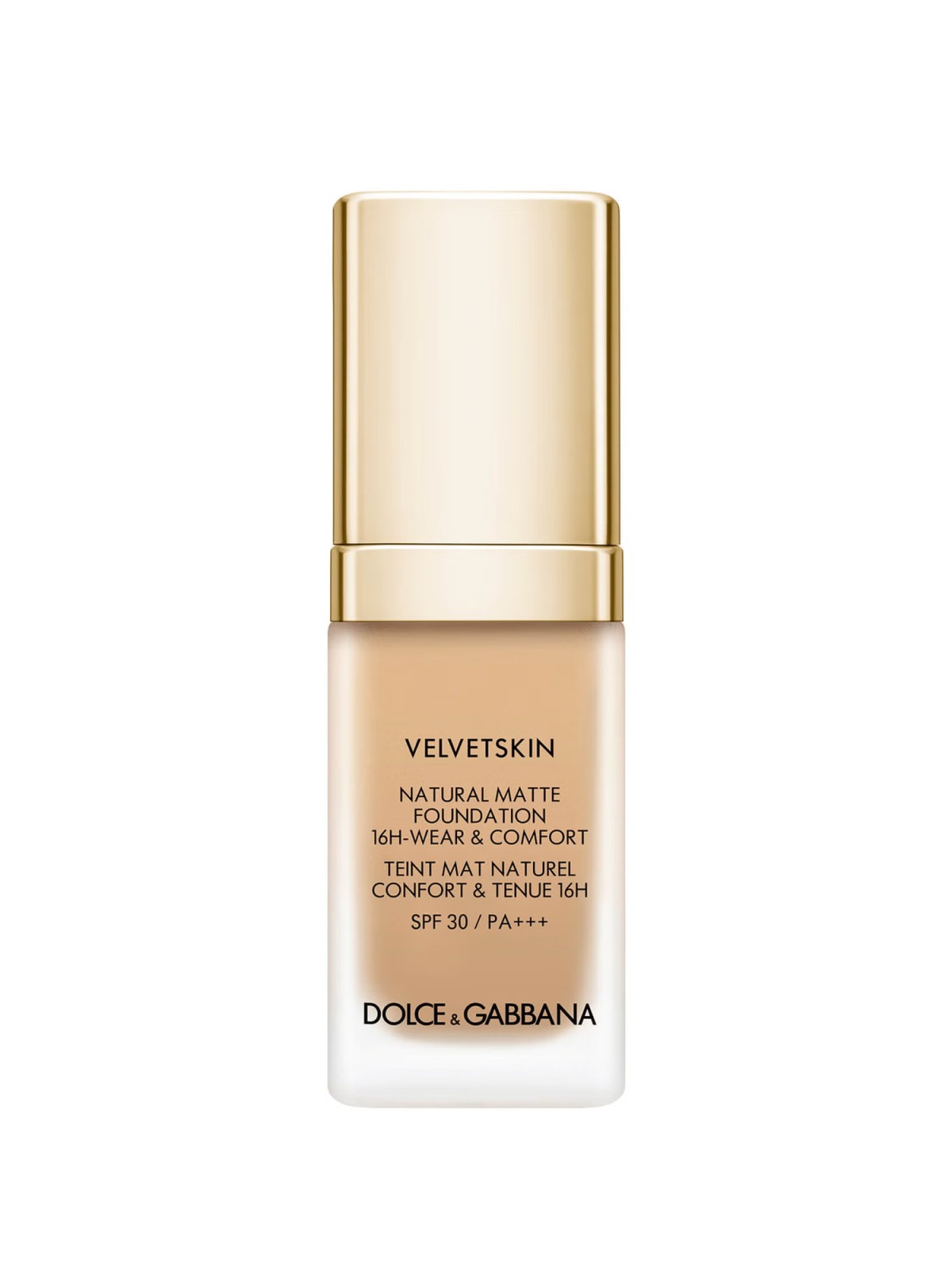 Fondotinta liquido opacizzante Velvetskin Matte di Dolce & Gabbana 215 SPF 30 30ml