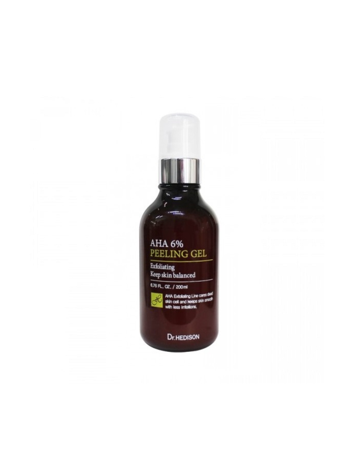 Dr. Hedison AHA 6% di concentrazione di AHA tra cui acido citrico glicolico e lattico. Gel peeling levigante 200ml