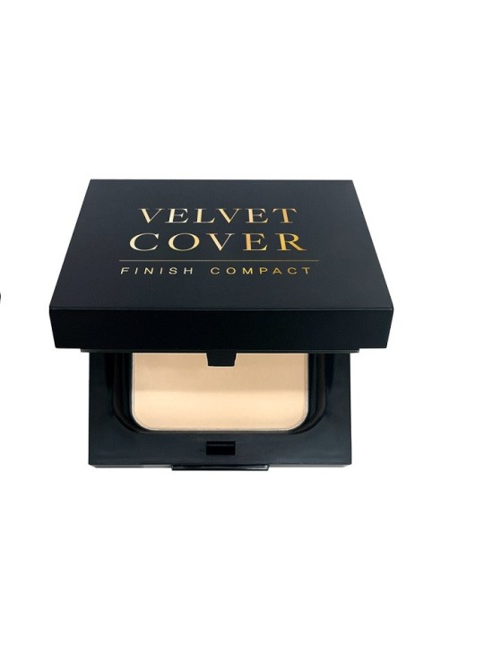 Cipria compatta opacizzante Dr. Hedison Velvet Cover Finish 21 Beige Chiaro 14 g