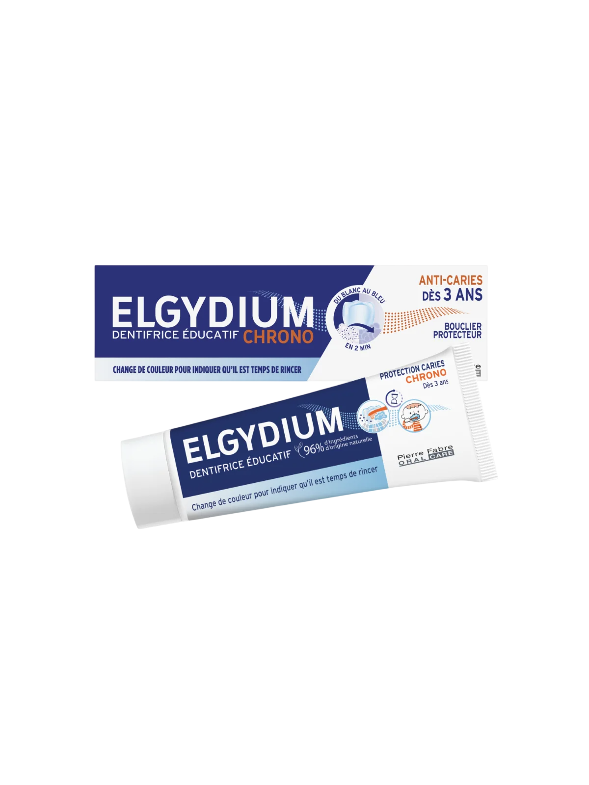 Dentifricio Elgydium Tandpasta Chrono Fluorinol per la prevenzione delle carie 50ml
