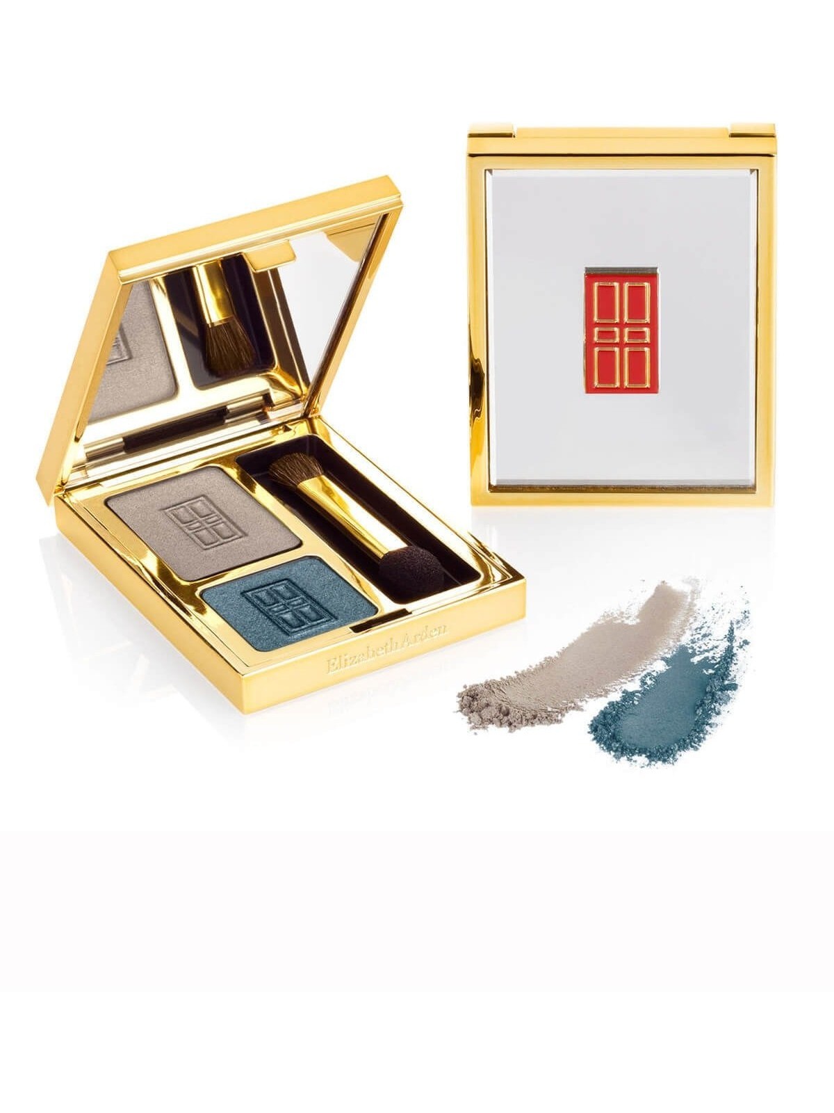 Elizabeth Arden Beautiful Color Duo Ombretto in polvere 06 Misty Teal 2 tonalità 3 g