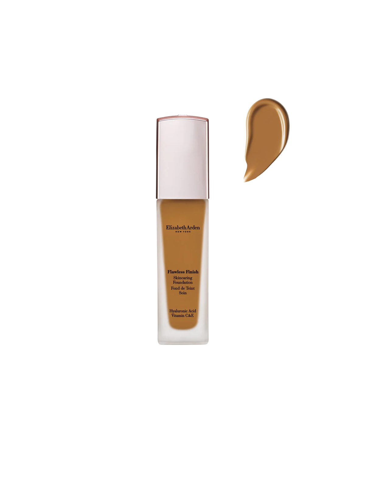 Fondotinta in crema a lunga tenuta Elizabeth Arden Flawless Finish Skincaring con acido ialuronico 510N Tan Deep Neutral 30ml