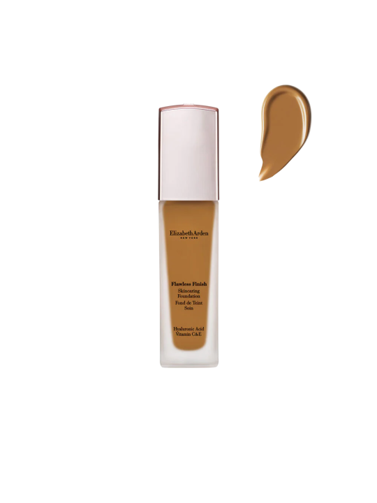 Fondotinta in crema a lunga tenuta Elizabeth Arden Flawless Finish Skincaring con acido ialuronico 550N Deep Neutral 30ml