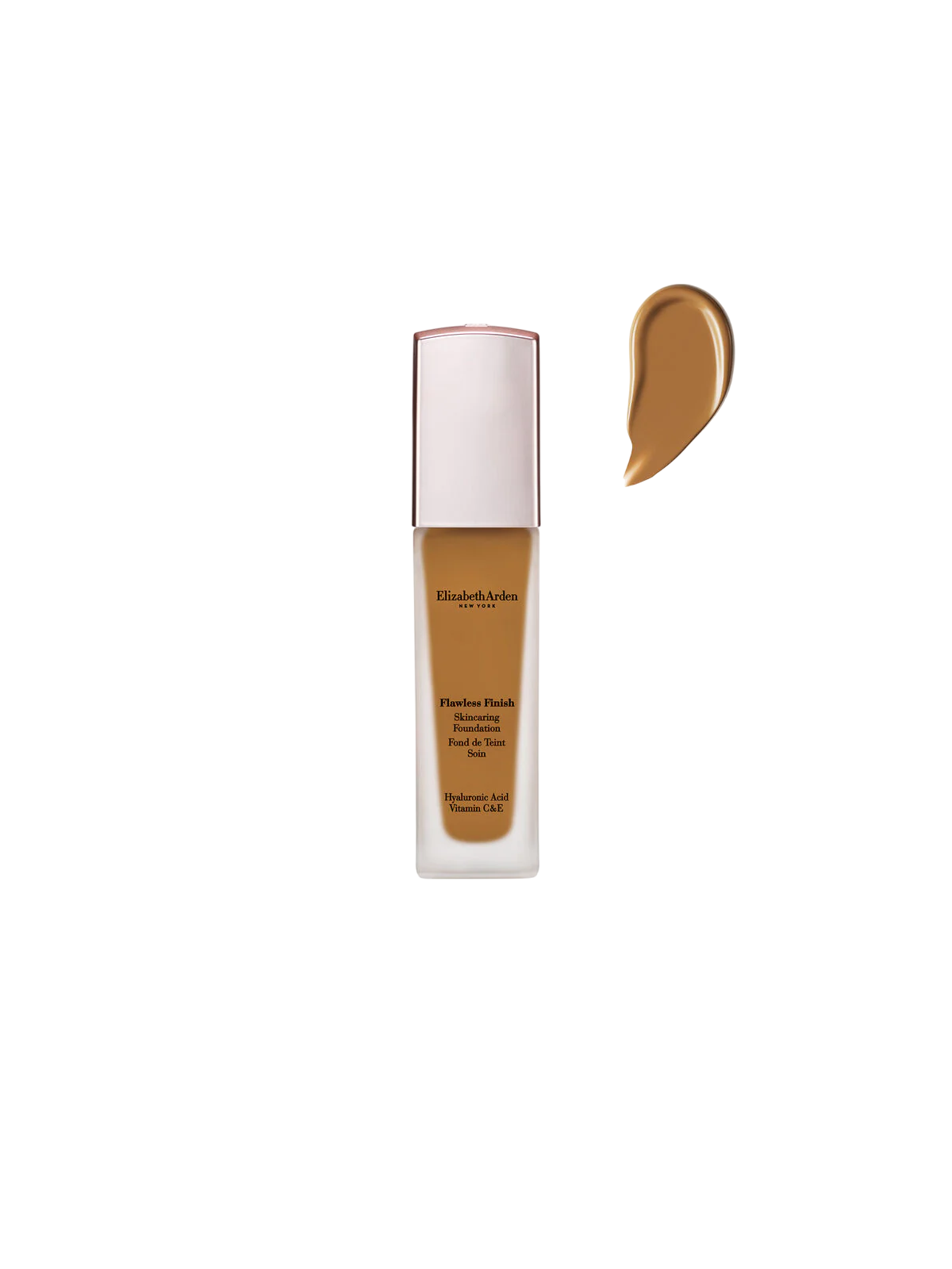 Fondotinta in crema a lunga tenuta Elizabeth Arden Flawless Finish Skincaring con acido ialuronico 550N Deep Neutral 30ml