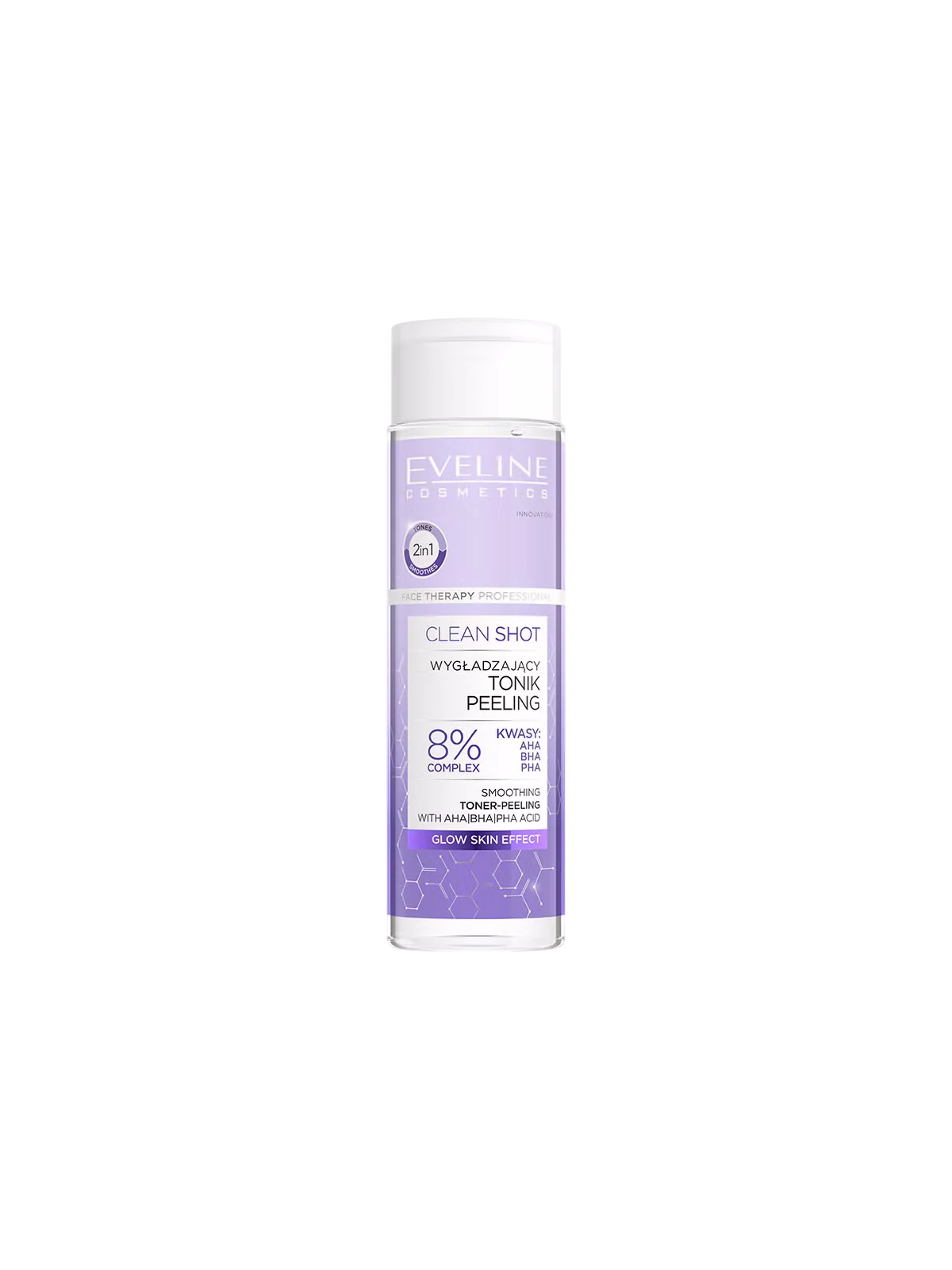 Lozione tonica peeling viso Clean Shot di Eveline Cosmetics 200ml