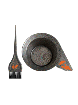 Ciotola in plastica grigia per mescolare i colori con glitter Fudge Professional colore grigio.