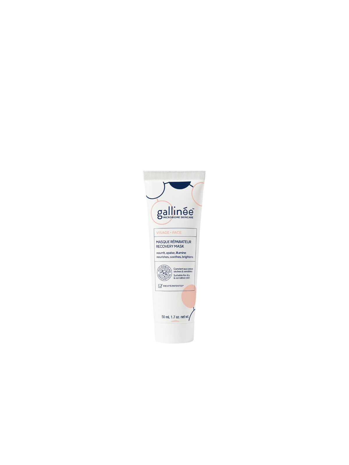 Maschera viso rigenerante in crema Gallinee Microbiome Skincare 50ml