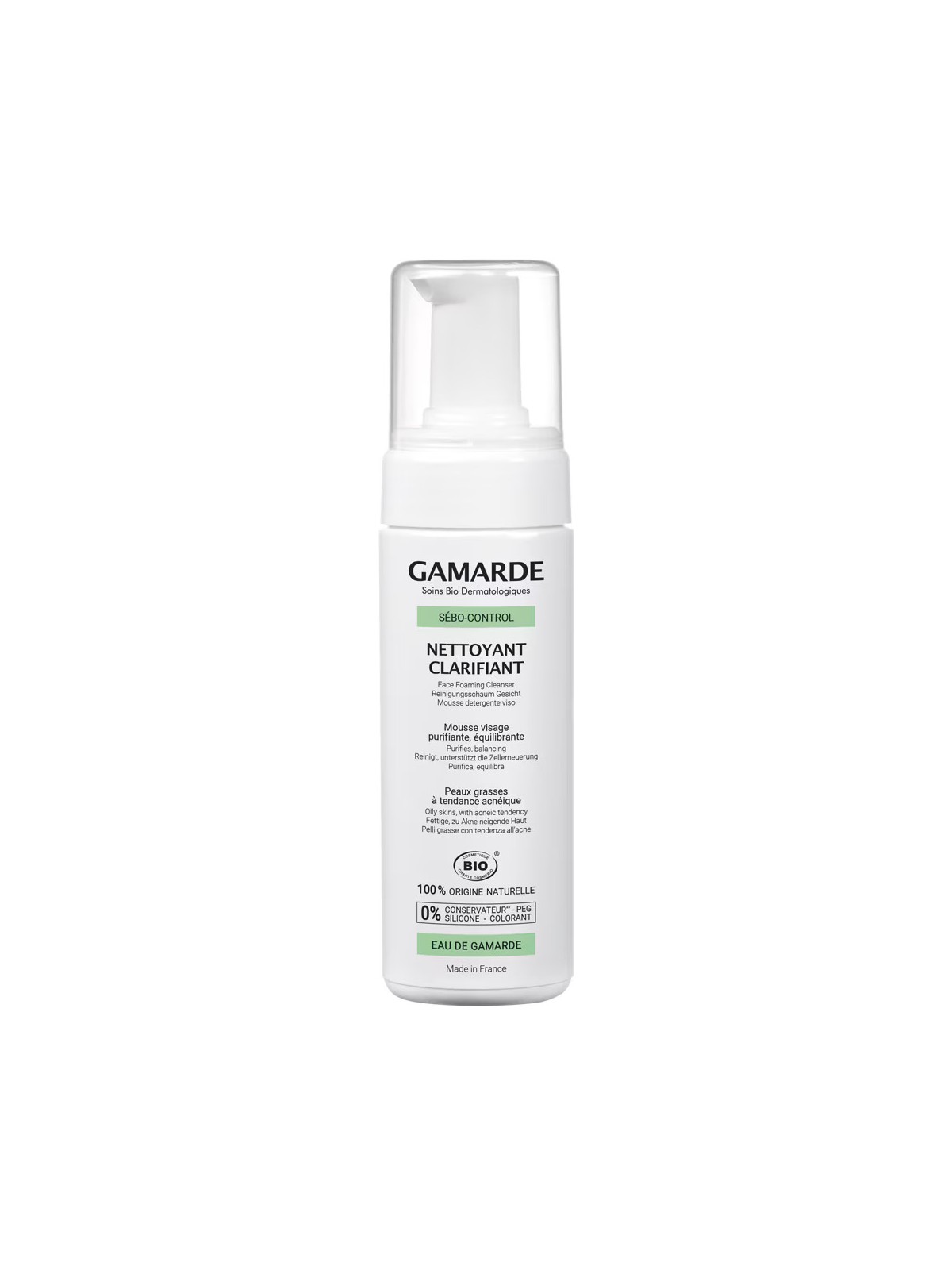 Gamarde Schiuma detergente purificante biologica 160ml