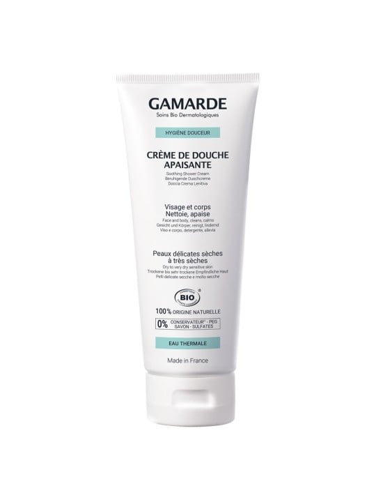 Crema doccia lenitiva biologica Gamarde Hygiene 200ml