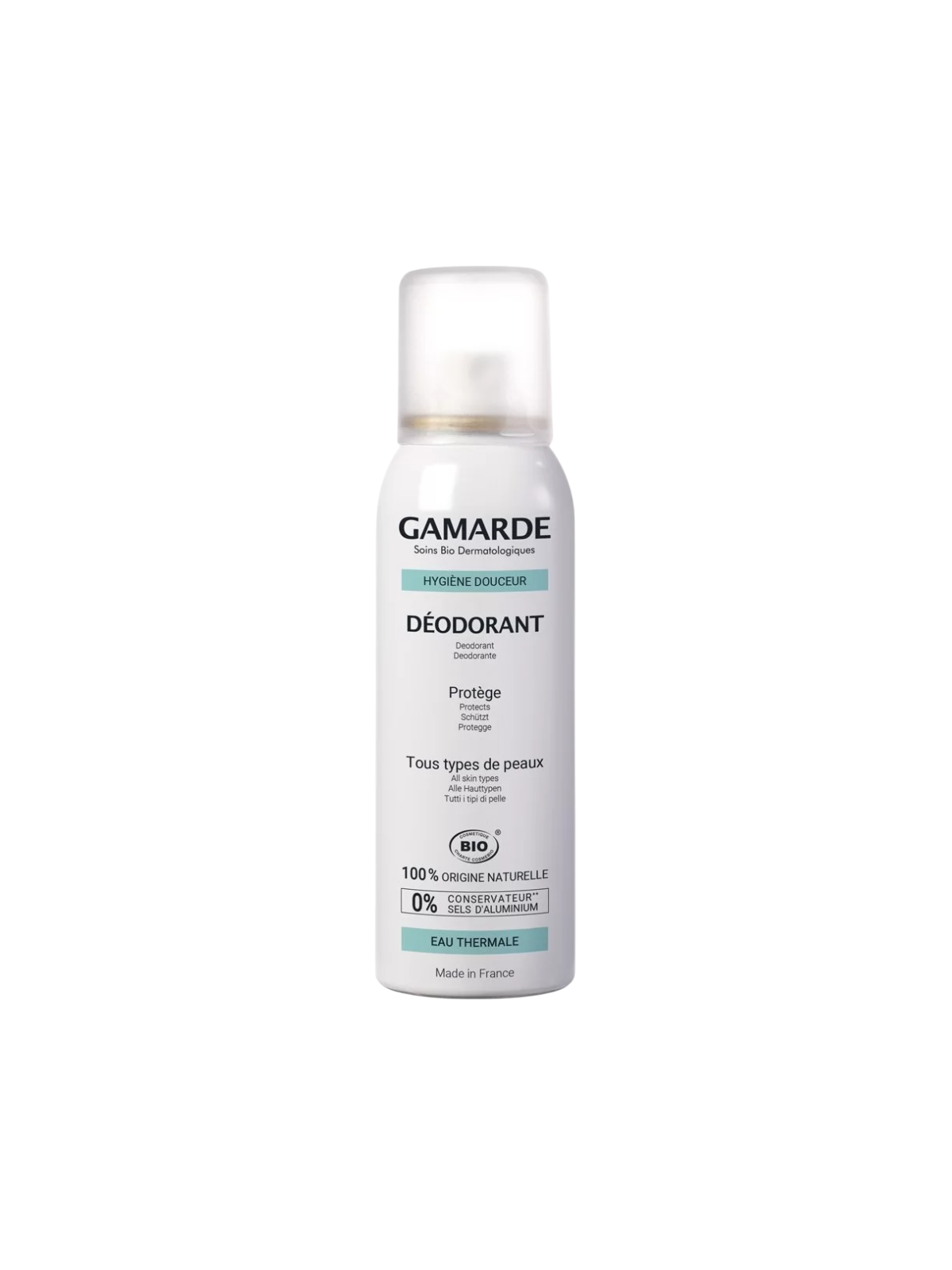Gamarde Hygiene Bio Deodorante Spray Lenitivo Fresco Unisex 100ml