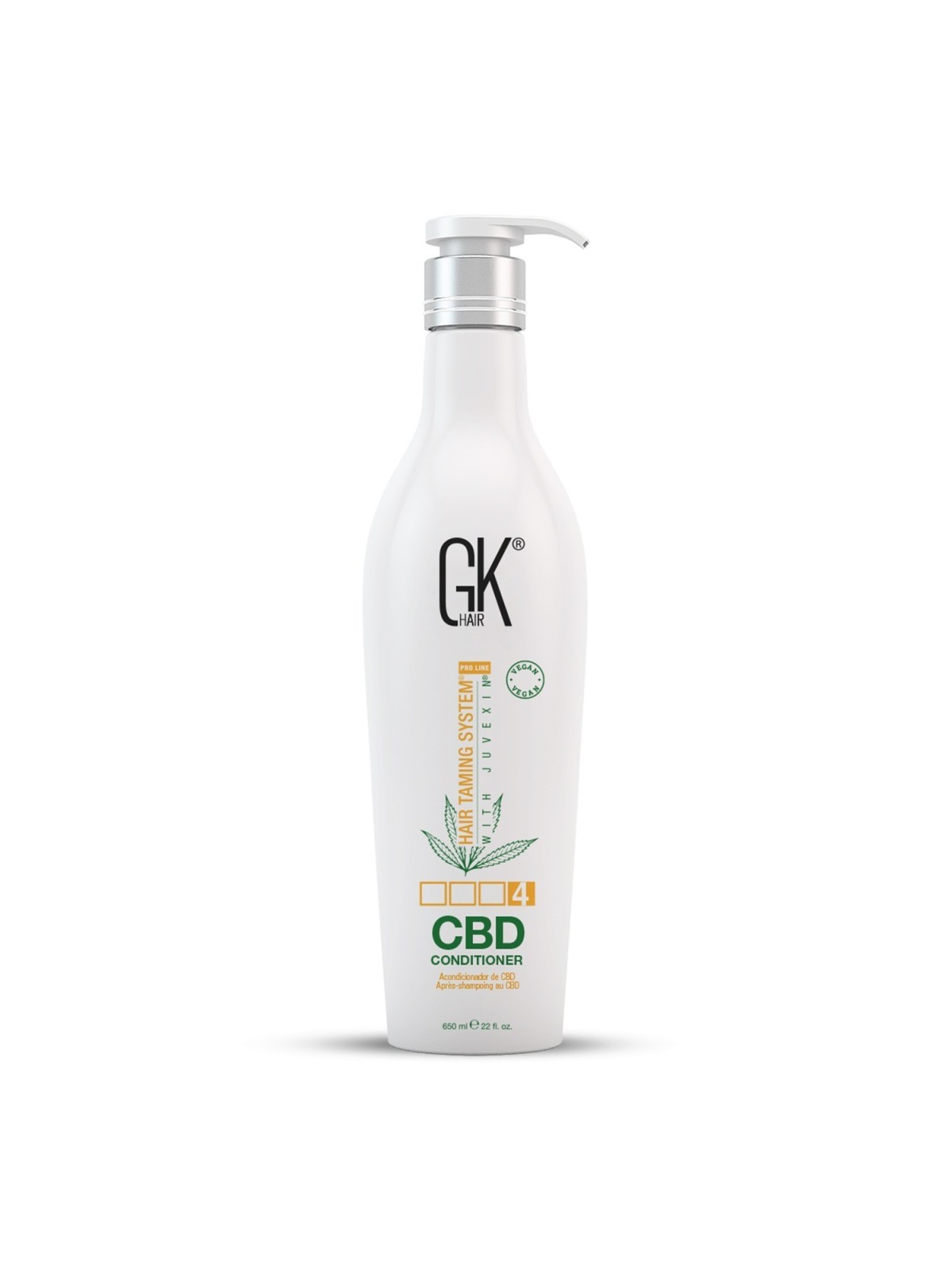 Balsamo per capelli vegano Global Keratin CBD per la riparazione dei capelli 650ml