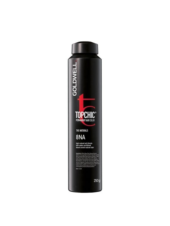 Tintura per capelli permanente Goldwell TopChic 8NA Biondo cenere chiaro naturale 250ml