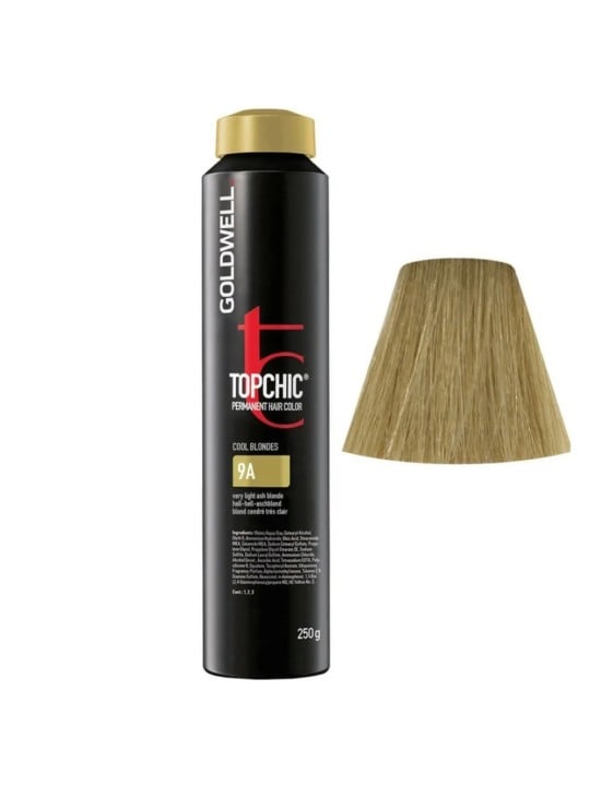 Tintura per capelli permanente Goldwell TopChic 9A Biondo freddo 250ml