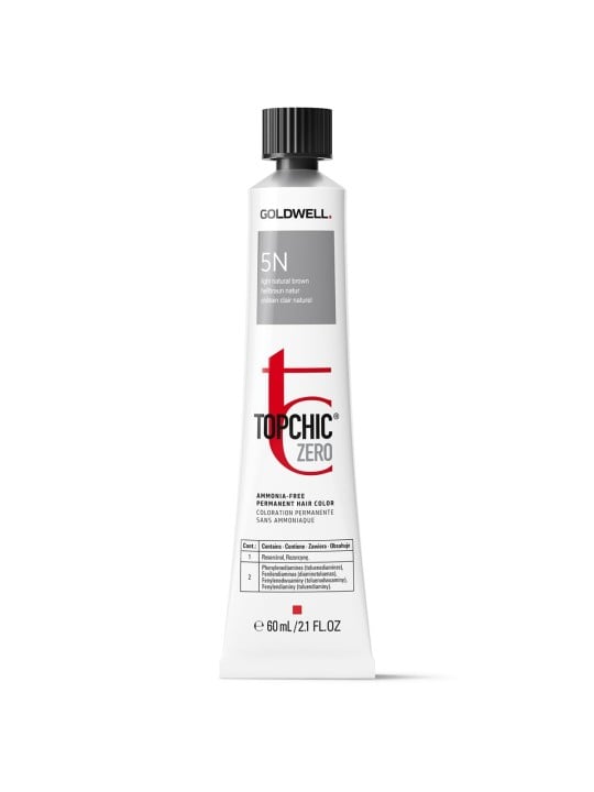Tintura per capelli permanente Goldwell TopChic Zero 5N Castano Chiaro Naturale 60ml