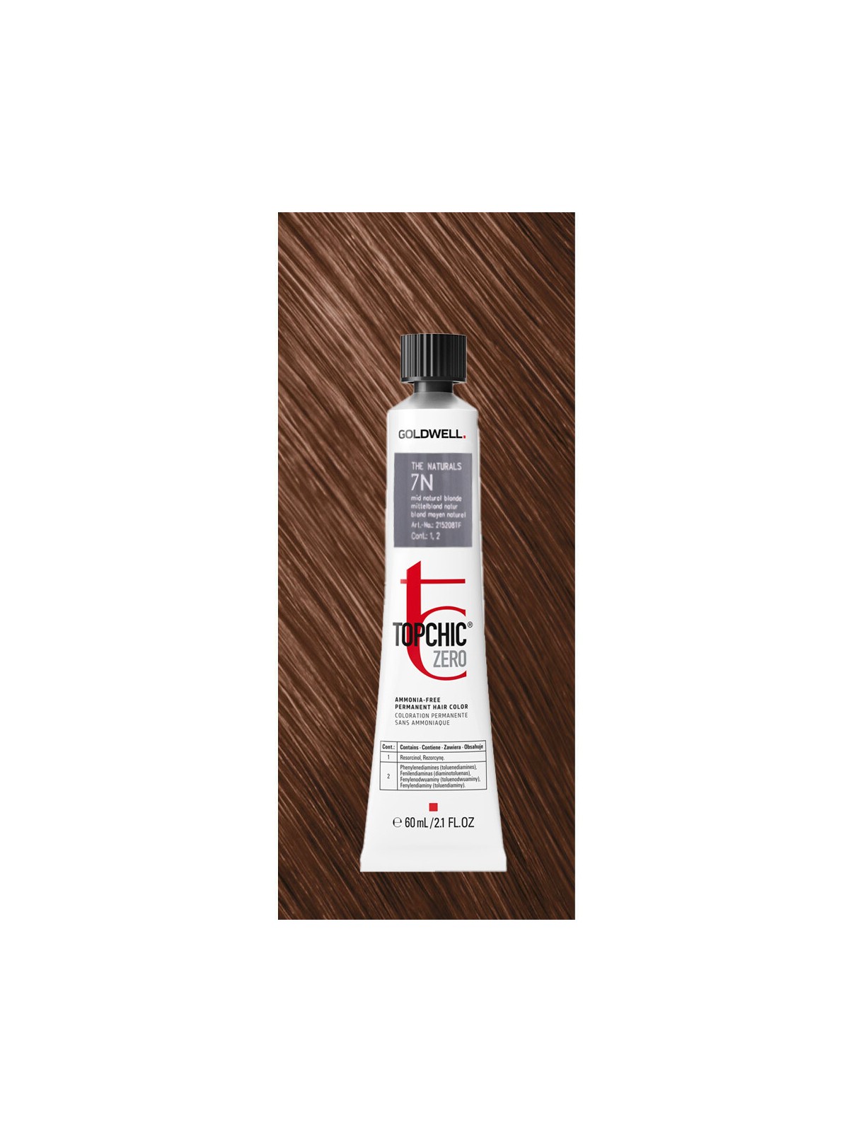Tintura per capelli permanente Goldwell TopChic Zero 7N Biondo Naturale 60ml