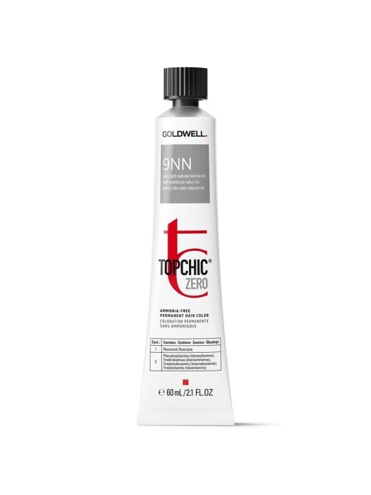 Tintura per capelli permanente Goldwell TopChic Zero 9NN Biondo Naturale Chiarissimo 60ml