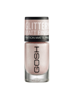 Smalto per unghie opaco glitterato Gosh 06 Rosa tenue 8ml