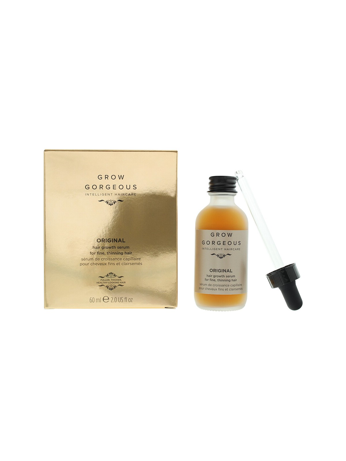 Siero per la crescita dei capelli Grow Gorgeous Original stimolante per la crescita 60ml