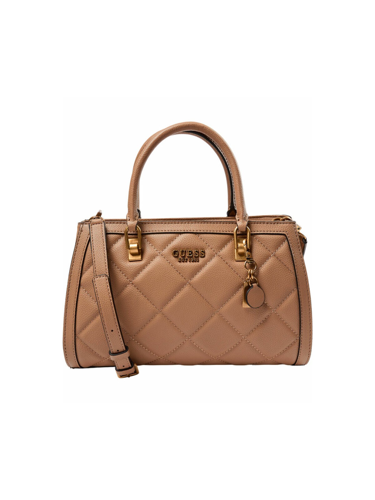 Borsa in tessuto Guess Abey beige HWQB8558060 donna