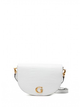 Borsa Guess Danna in tessuto di poliuretano bianca HWCA8420190WHI donna 24 x 17 x 5 cm