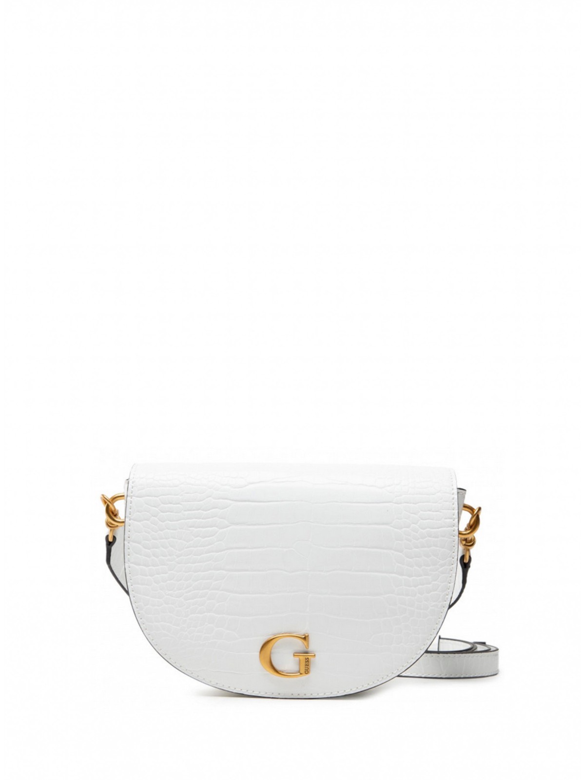 Borsa Guess Danna in tessuto di poliuretano bianca HWCA8420190WHI donna 24 x 17 x 5 cm