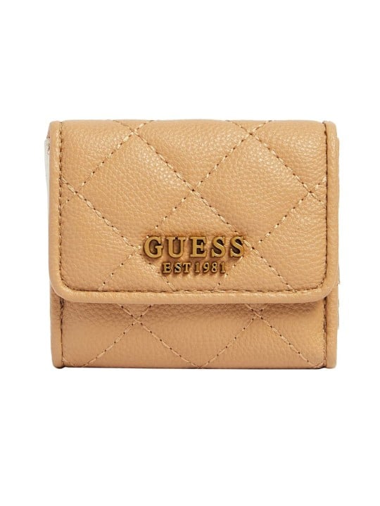 Portafoglio in tessuto Guess Guess SWQB8558440 Beige donna