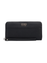 Portafoglio Guess Katey in tessuto SLG grande con cerniera nera donna