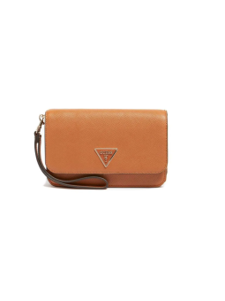 Guess Laurel Borsa in tessuto con organizer per telefono colore cognac chiaro SWZG85 donna 12 x 195 x 55 cm