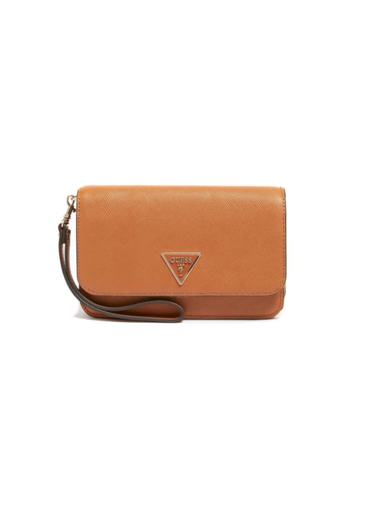 Guess Laurel Borsa in tessuto con organizer per telefono colore cognac chiaro SWZG85 donna 12 x 195 x 55 cm