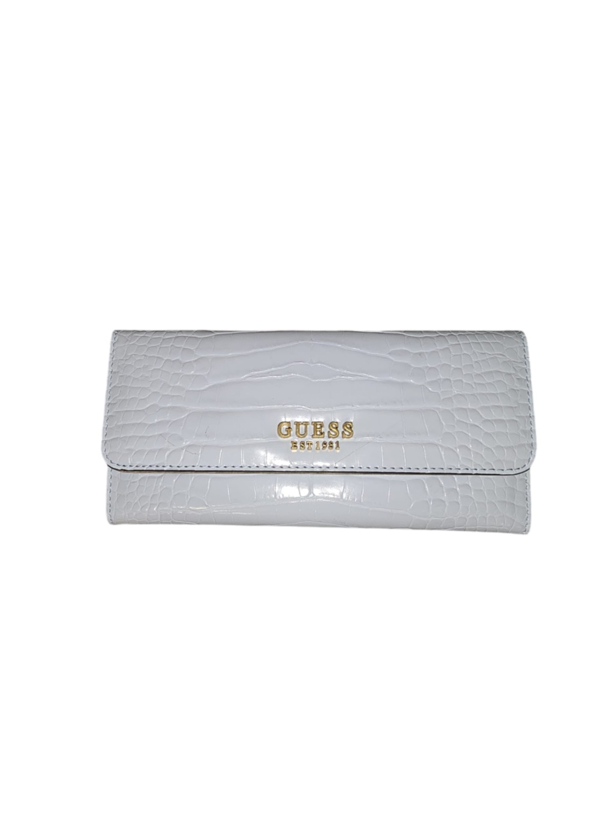 Portafoglio Guess Laurel Textile SLG Large Zip SWCA8500500POD Pale Cloud donna
