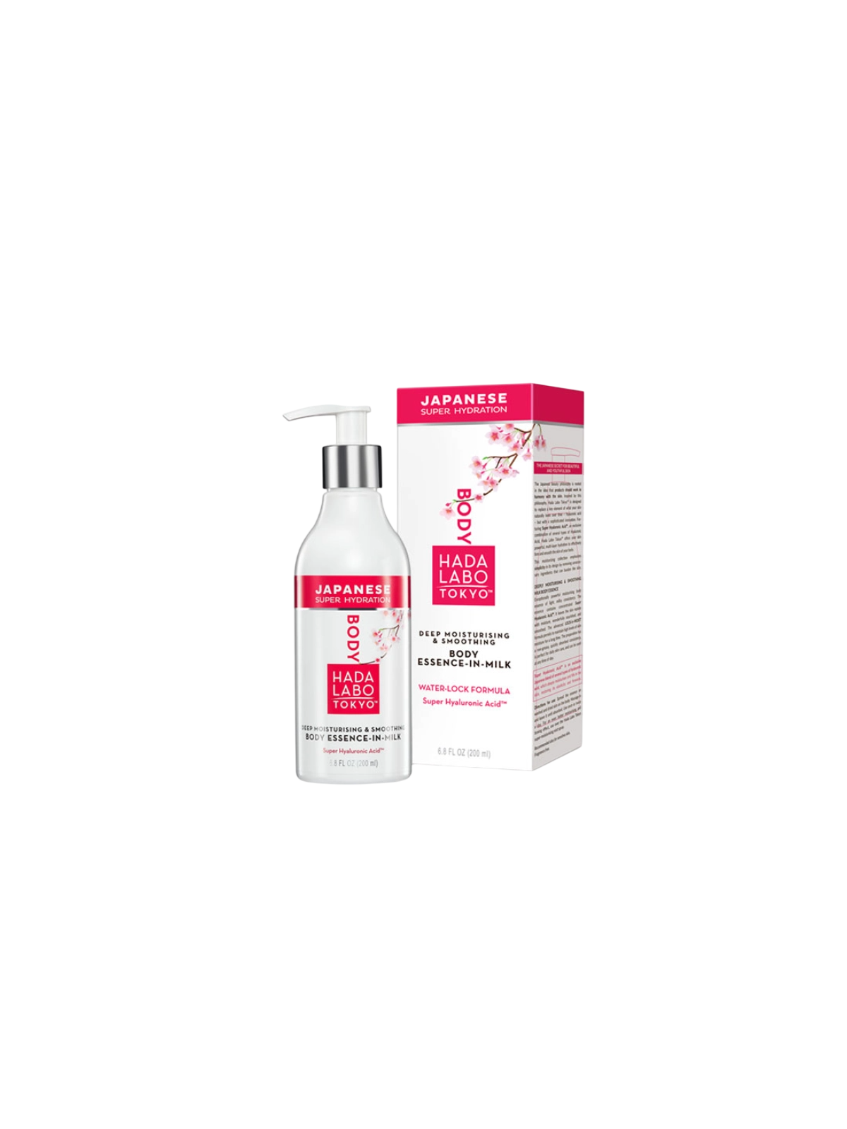 Latte corpo idratante e levigante all'acido ialuronico Hada Labo Tokyo per tutto il corpo 200ml