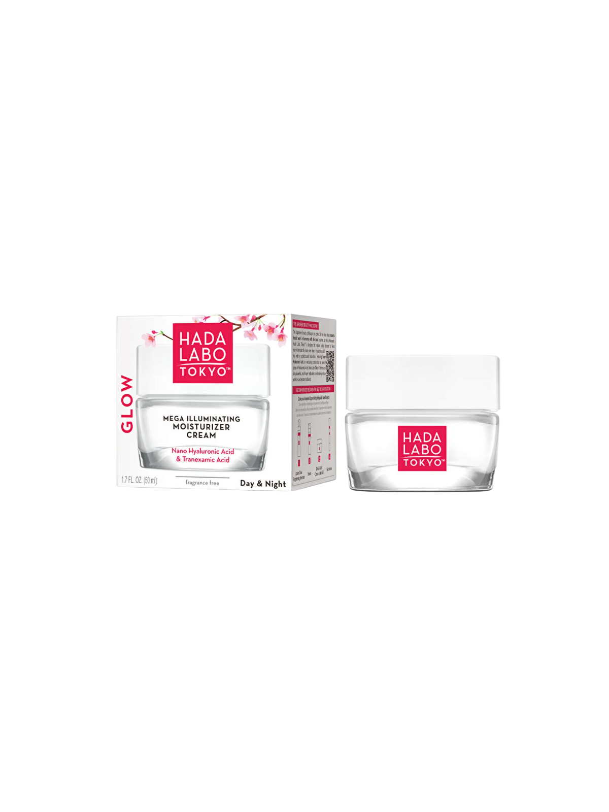 Hada Labo Tokyo Glow Crema Gel Viso Illuminante e Idratante Giorno e Notte con Acido Ialuronico 50ml