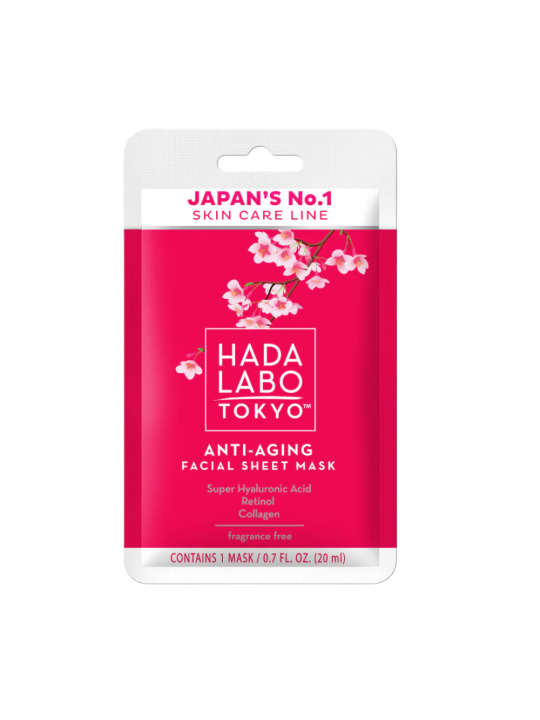 Hada Labo Tokyo Hada Labo Maschera viso anti-età con acido ialuronico e collagene 20ml